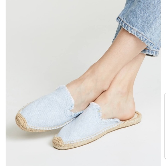 soludos frayed mule